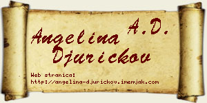 Angelina Đuričkov vizit kartica